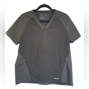 Disney X Figs Women's Charcoal Short Sleeve Top w/Mickey Mouse